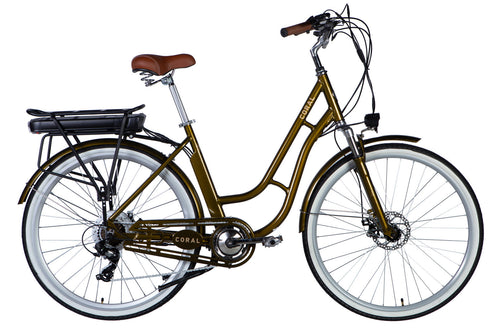 E-bike 28" AL Dorozhnik CORAL DD FR frame-19" 36V 12.5A*h 250W swamp green YS 3202 2025