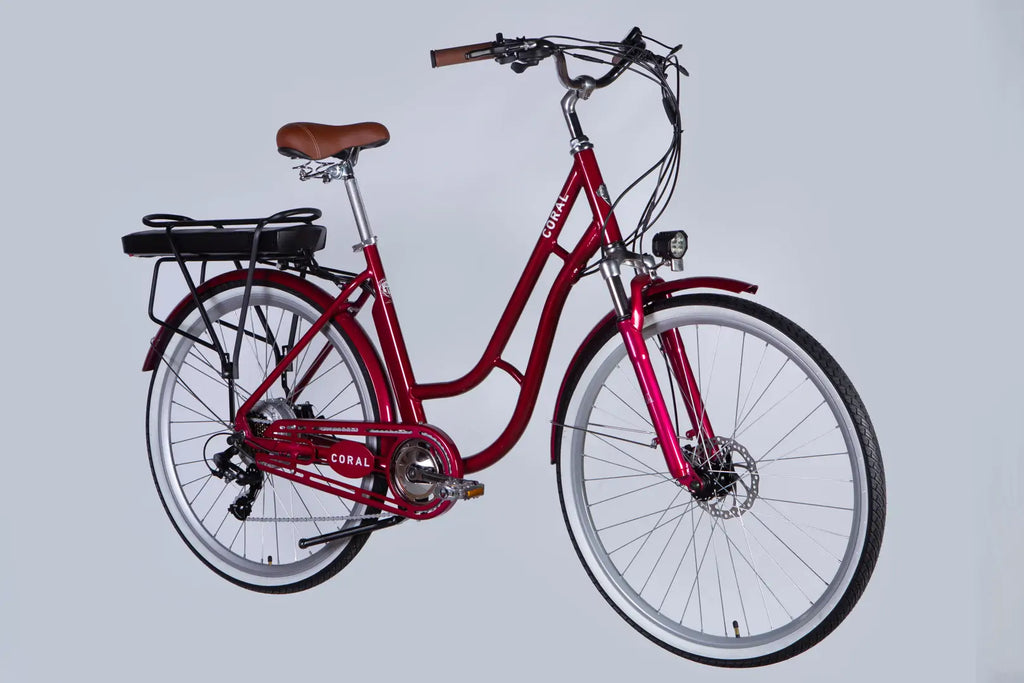 E-bike 28" AL Dorozhnik CORAL DD FR frame-19" 36V 12.5A*h 250W ruby YS 7496 2025