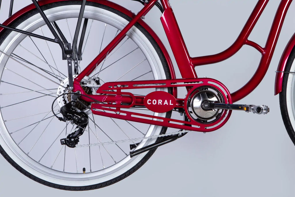 E-bike 28" AL Dorozhnik CORAL DD FR frame-19" 36V 12.5A*h 250W ruby YS 7496 2025