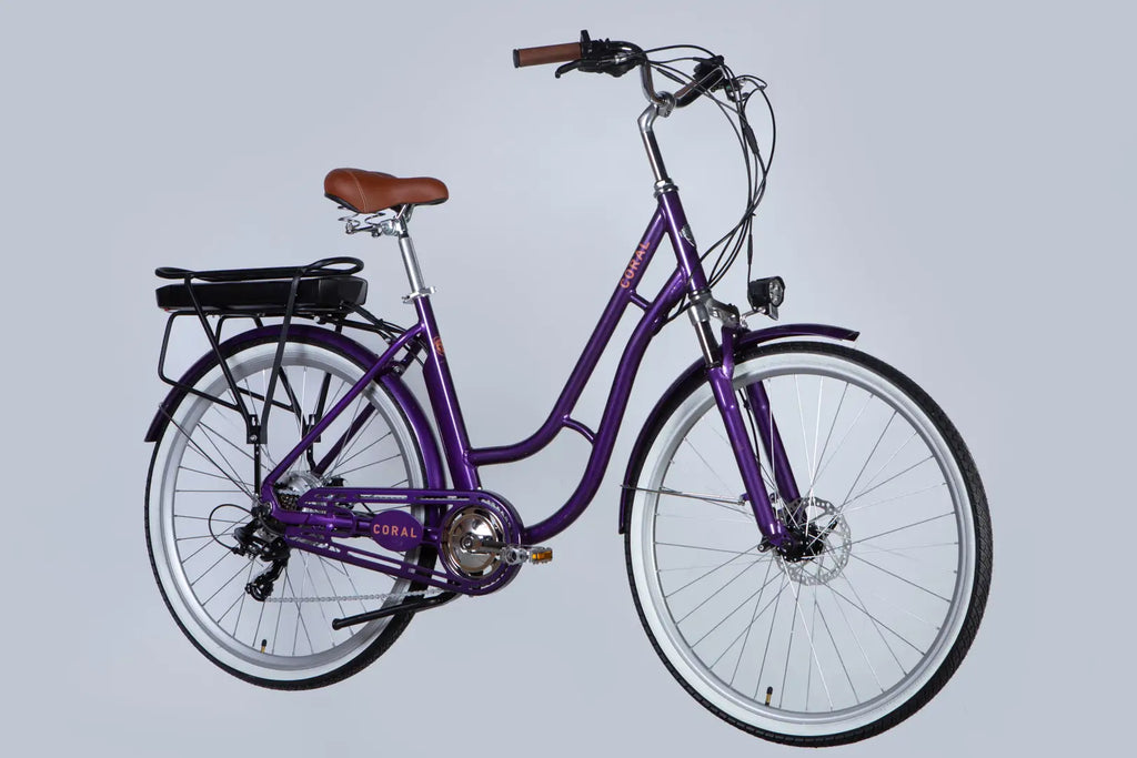 E-bike 28" AL Dorozhnik CORAL DD FR frame-19" 36V 12.5A*h 250W purple-blue YS 750 2025