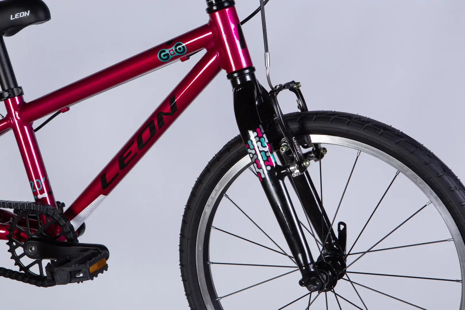 Bicycle AL 20" Leon GO Vbr FR frame-10" crimson 2025