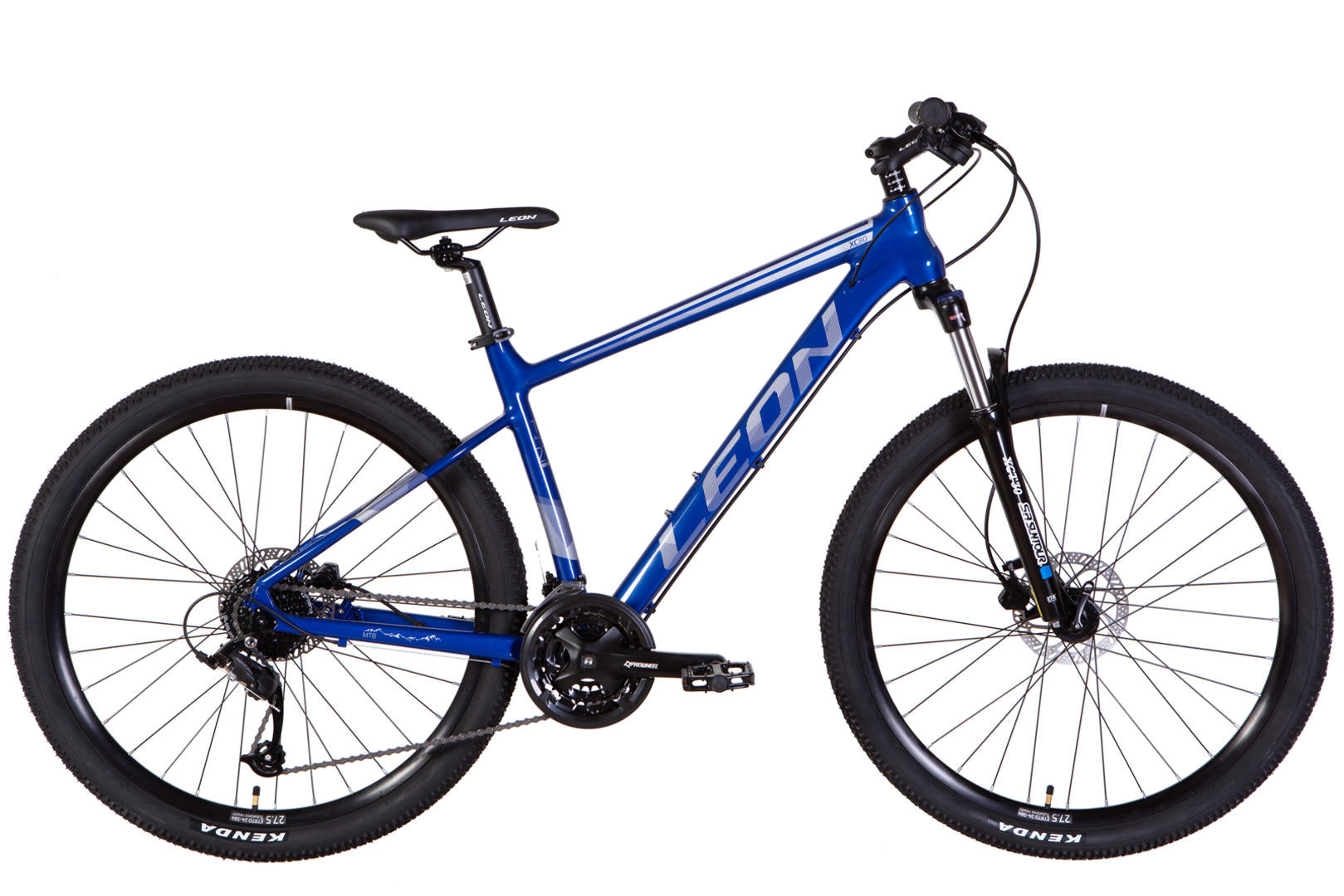 Bicycle AL 27.5 Leon XC-80 AM Hydraulic lock out HDD frame-18" blue with grey 2022