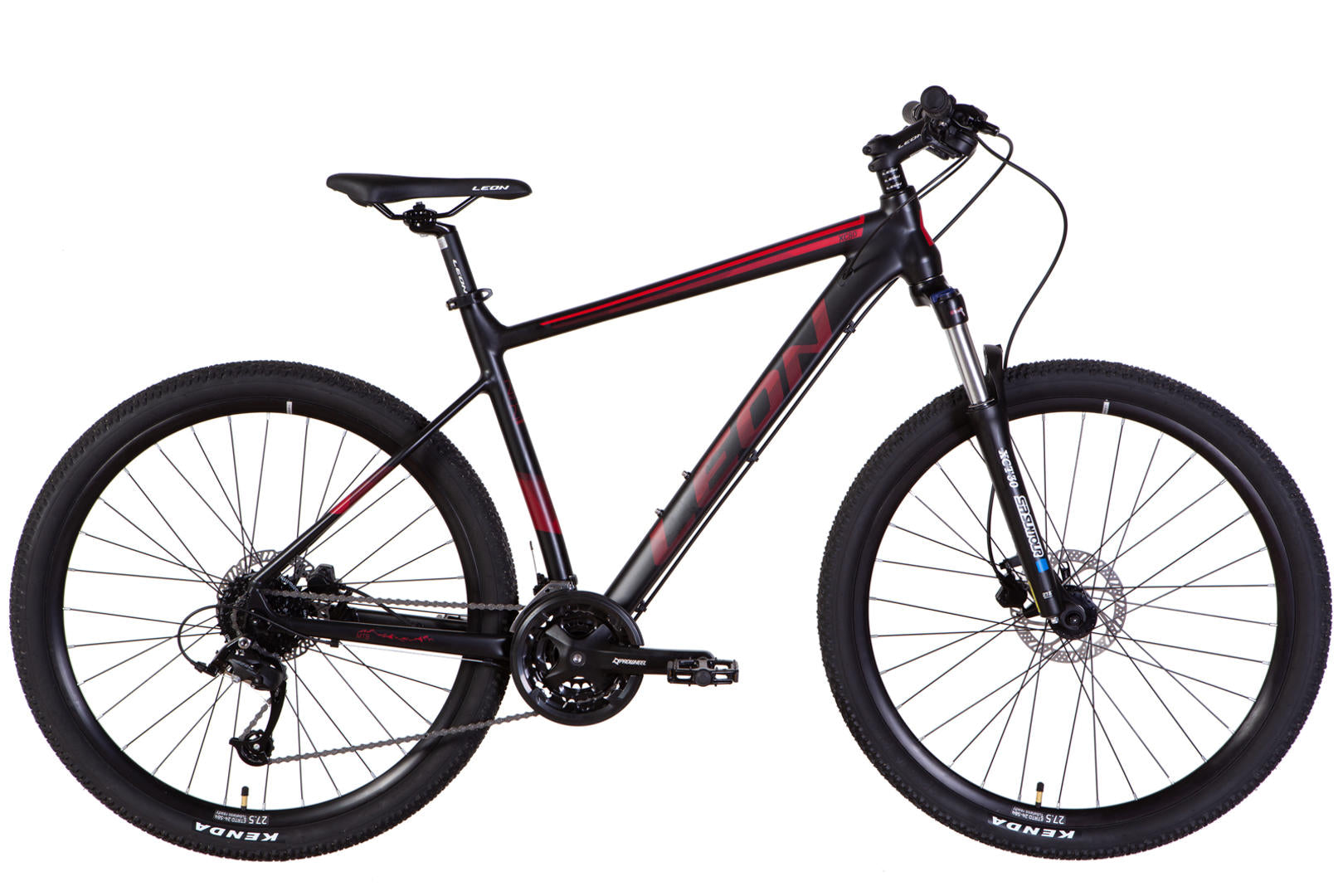 Bicycle AL 27.5 Leon XC-80 AM Hydraulic lock out HDD frame-20" black with red (matt) 2022