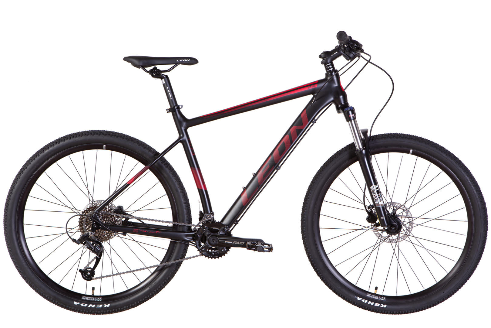 Bicycle AL 27.5 Leon XC-70 AM Hydraulic lock out HDD frame-20" black with red (matt) 2022