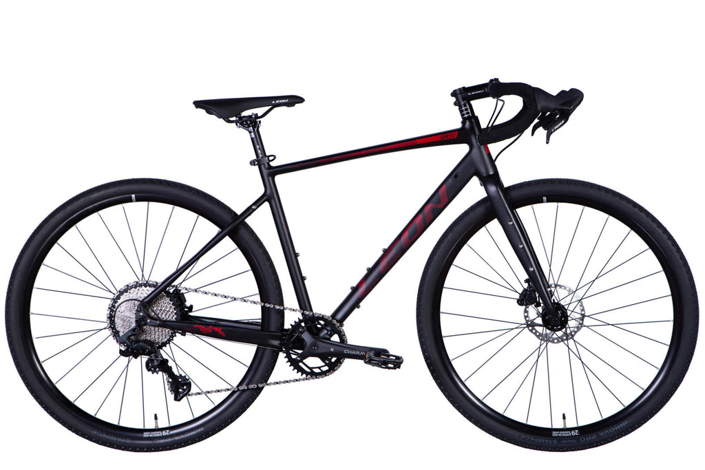Bicycle AL 28" Leon GR-90 HDD frame-M" black with red (matt) 2024