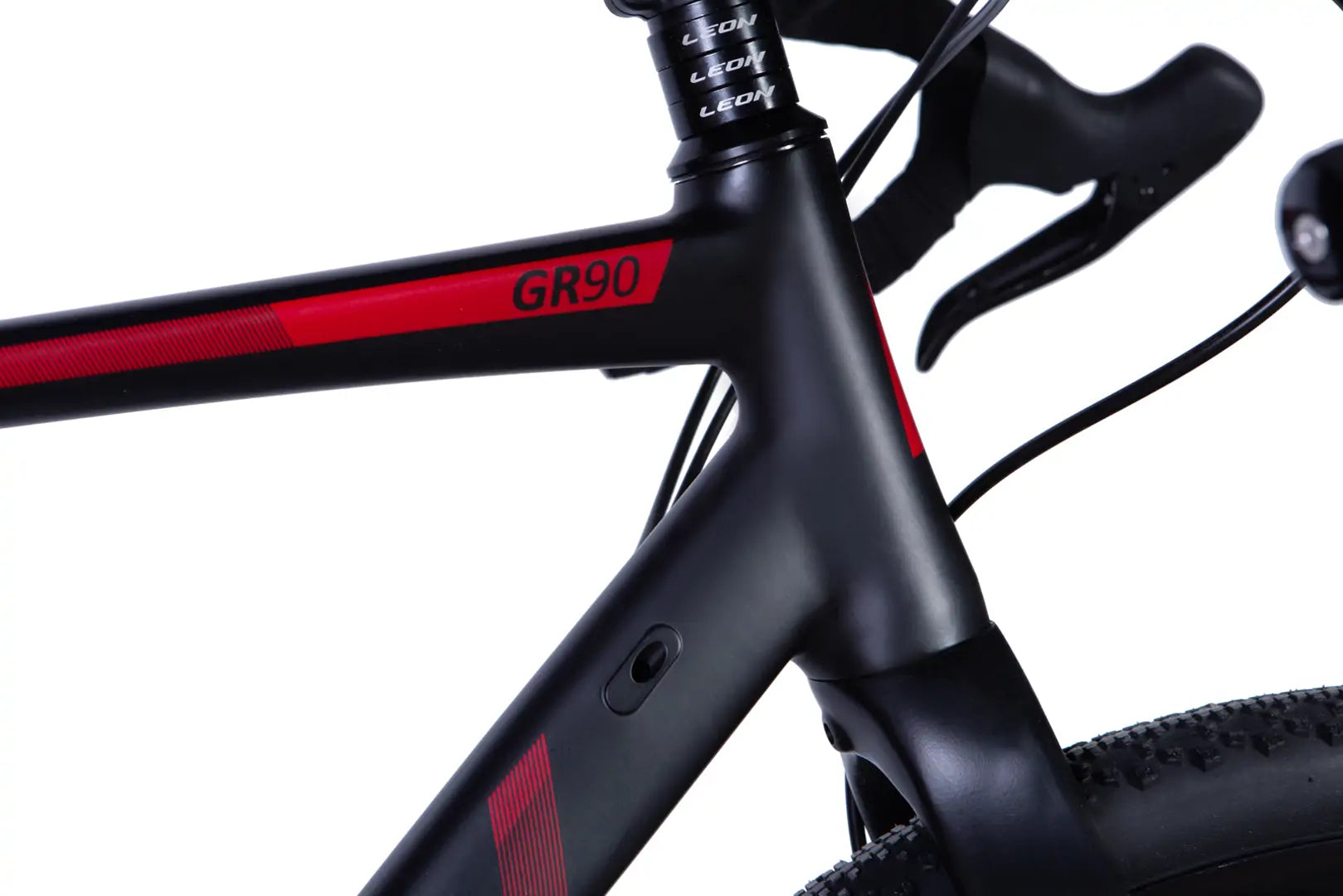 Bicycle AL 28" Leon GR-90 HDD frame-M" black with red (matt) 2024